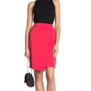 NWT 14th and Union Pointe Wrap Hot Pink Skirt